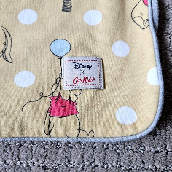 Disney Winnie the Pooh Friends Yellow Pram Blanket Balloon Spot Cath Kidston - Picture 4 of 7